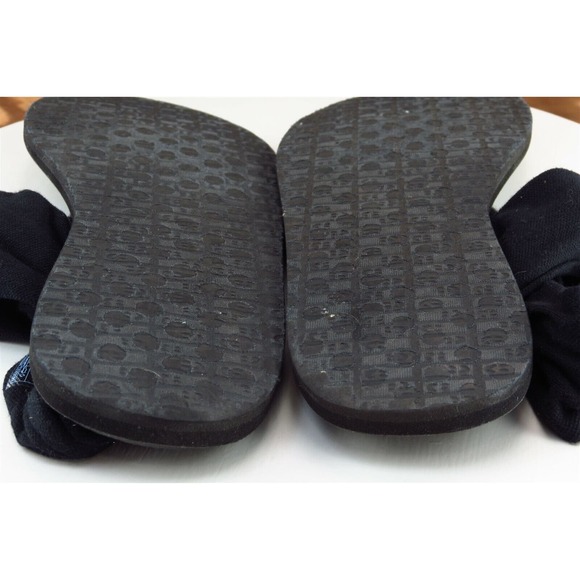 Sanuk Sz 9‎ M Black Slingback Fabric Women Sandals SWS10001 - Picture 7 of 8